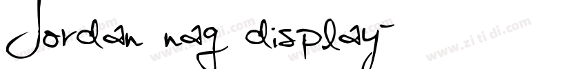 Jordan nag display字体转换